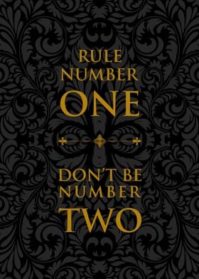 Dont Be Number Two