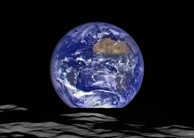 Earth view from the Moon