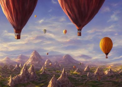 hot air balloons