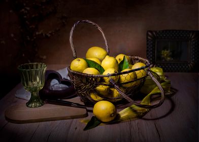 Lemons in a Basket