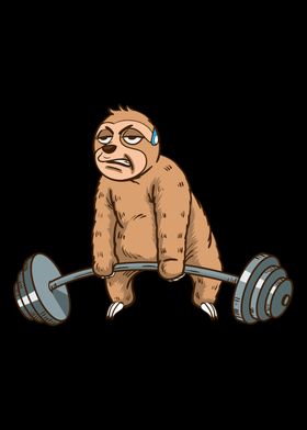 Sloth Gym Lover Deadlift