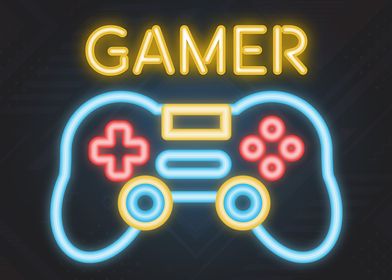 Gamer Neon Sign Game Room