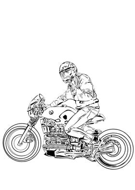 Motorcycle and the rider