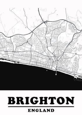 Minimal Brighton Map