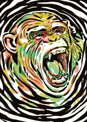 Angry Monkey Popart