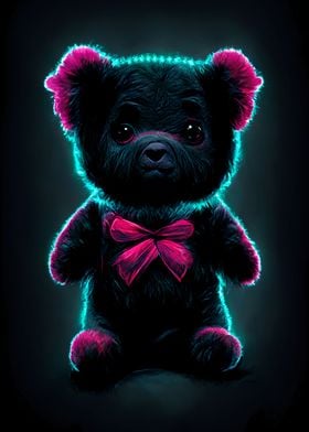 Dangerous Neon Teddy Bear