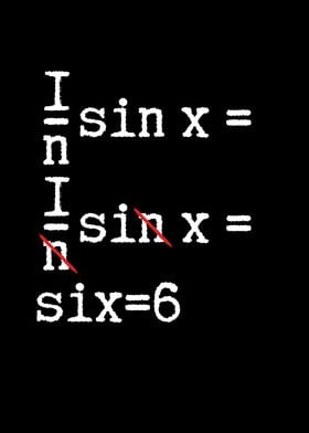 The result from sin is six