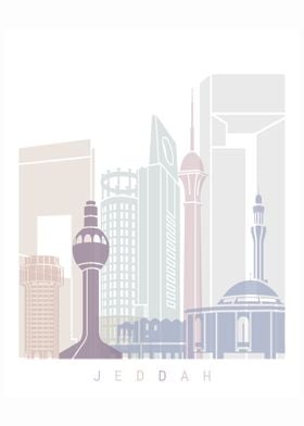 JEDDAH SKYLINE POSTER 