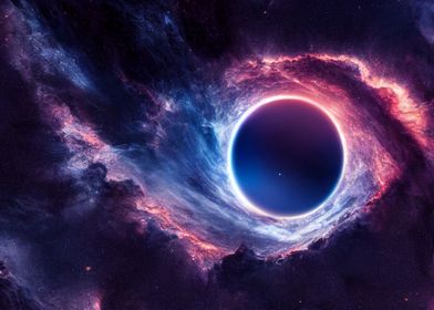 Black hole nebula spiral