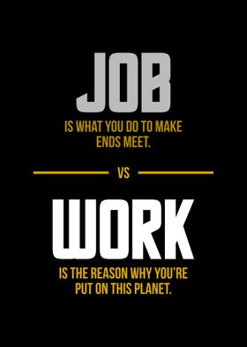 Job vs Work