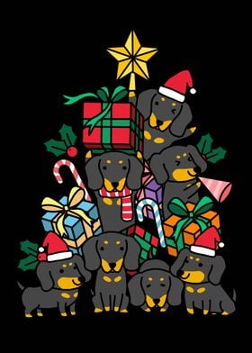 Dachshund Christmas Tree 