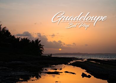 Sunset in guadeloupe 