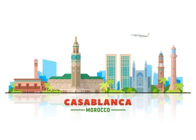 Casablanca City Skyline