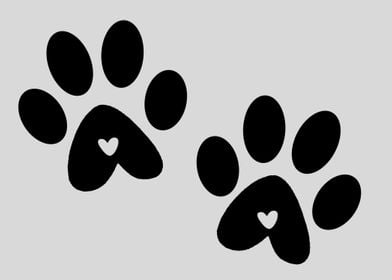 Love Paw Print