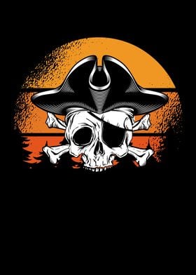 Pirateskull retro sun