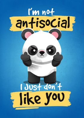 Antisocial panda