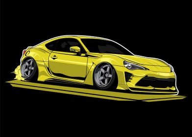 Toyota GT86 Yellow L