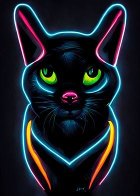 Neon Cat