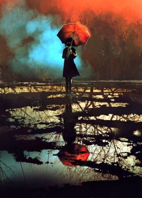 the red umbrella