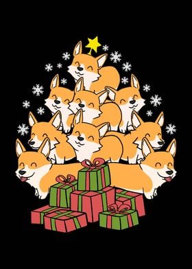 Corgi Christmas Tree 