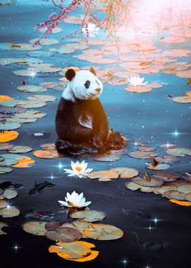 Baby Panda Water Lilies