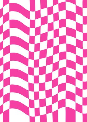 Bright Pink Checkered Warp