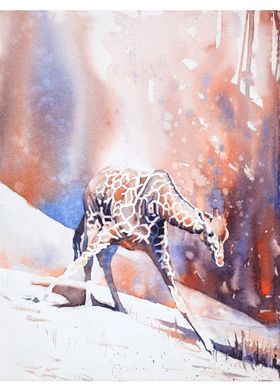 Giraffe painting art
