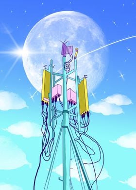 electric tower aesthetic