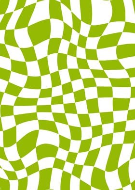 Lime Green Checkered Warp