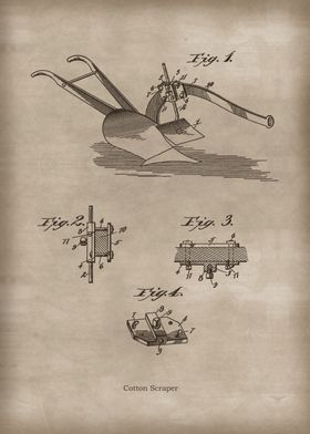 Vintage Cotton Scraper