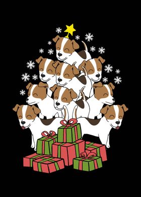 Jack Russell Dog Christmas