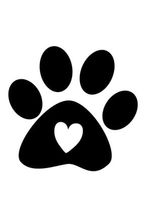 Love Paw Print Pet Lovers