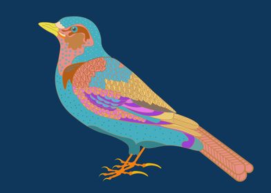 Lark Colorful Songbird