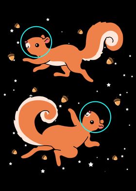 Squirrel Space Astronaut