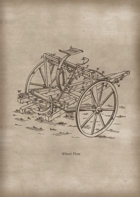 Vintage Wheel Plow