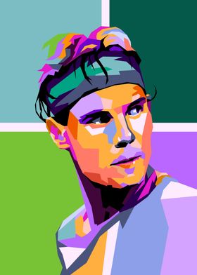 Rafael Nadal pop art