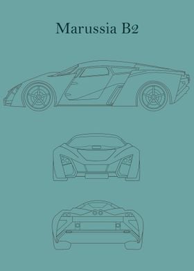 Marussia B2 Blueprint 2010