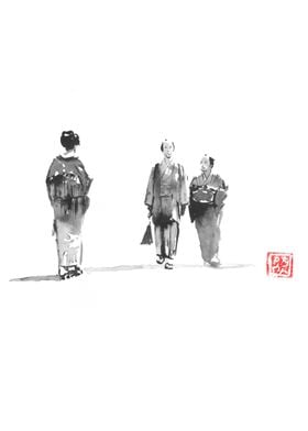 crossing a geisha