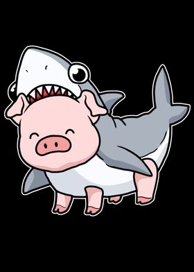 Pig Shark Costume Kids