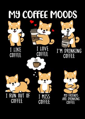 Coffee Lover Dog Shiba Inu