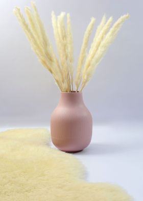 vase wall pampas  