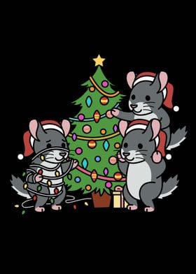 Chinchilla Christmas Tree 