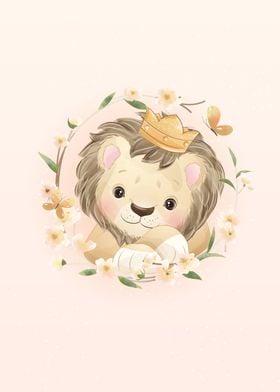 Cute Lion Portrait