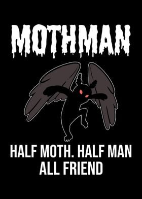 Mothman Half Moth Half Man