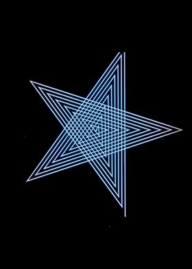star abstract neon