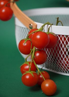 tomato and basket