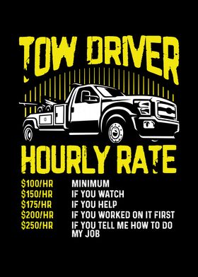 Tow driver hourly rate