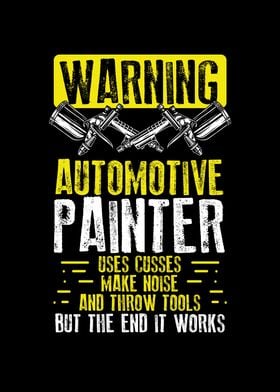 Warning car painter