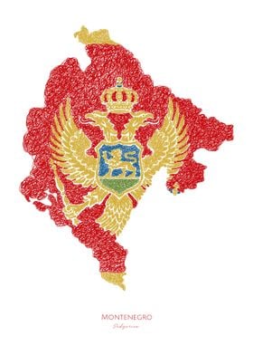 Montenegro Podgorica Flag