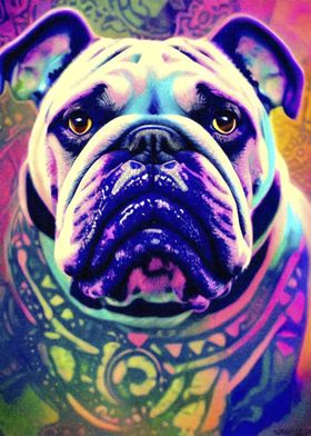 Bulldog with Psychedelica